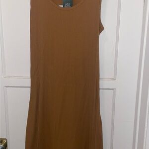 Wild Fable Women's Tan Midi Dress